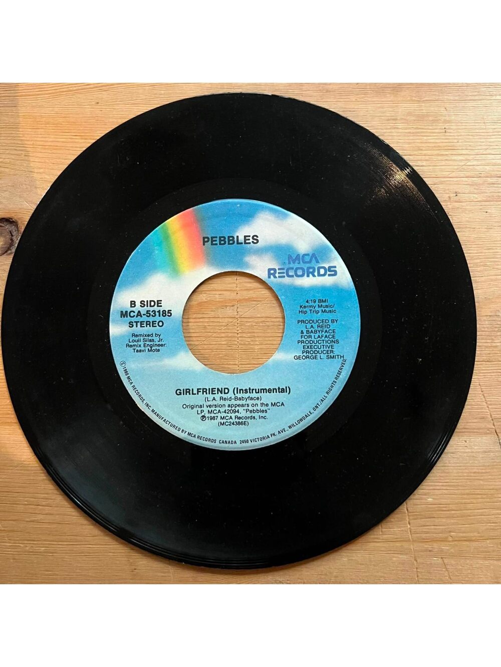 Pebbles - Girlfriend 45rpm VG+ R05